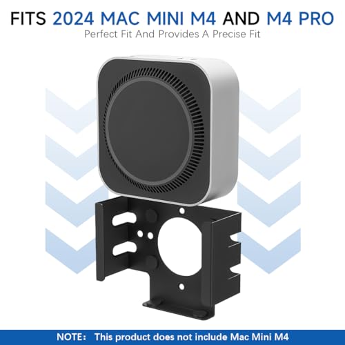ZORBES® Mac mini M4 Mount Under Desk Holder Screw Fixed Wall Metal Bracket Rack 2024 Organizer for Accessories 2 PCS ZORBES® Mac mini M4 Mount Under Desk Holder Screw Fixed Wall Metal Bracket Rack 2024 Organizer for Accessories 2 PCS